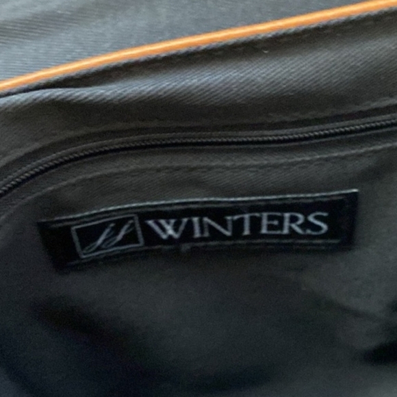 JJ WINTERS Ivy Crossbody Mini Saddle Bag Cognac Genuine Leather Gold Ring Women - Picture 8 of 15